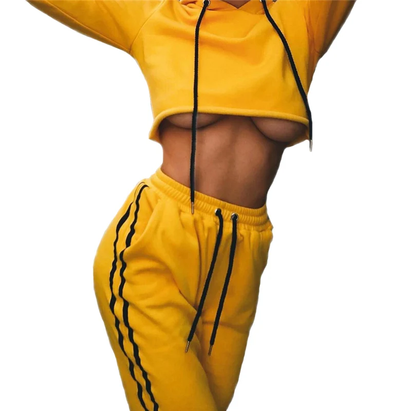 Женский спортивный костюм amberhear комплект из 2 предметов: толстовка с капюшоном +