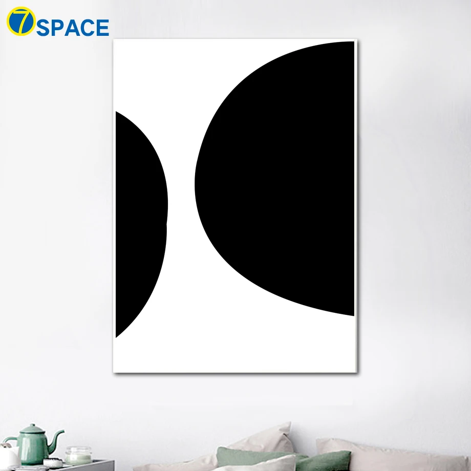 Абстрактная Геометрическая линия настенная живопись на холсте скандинавские