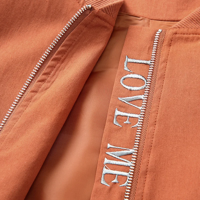 Женская свободная куртка с воротником стойкой осенне зимняя повседневная