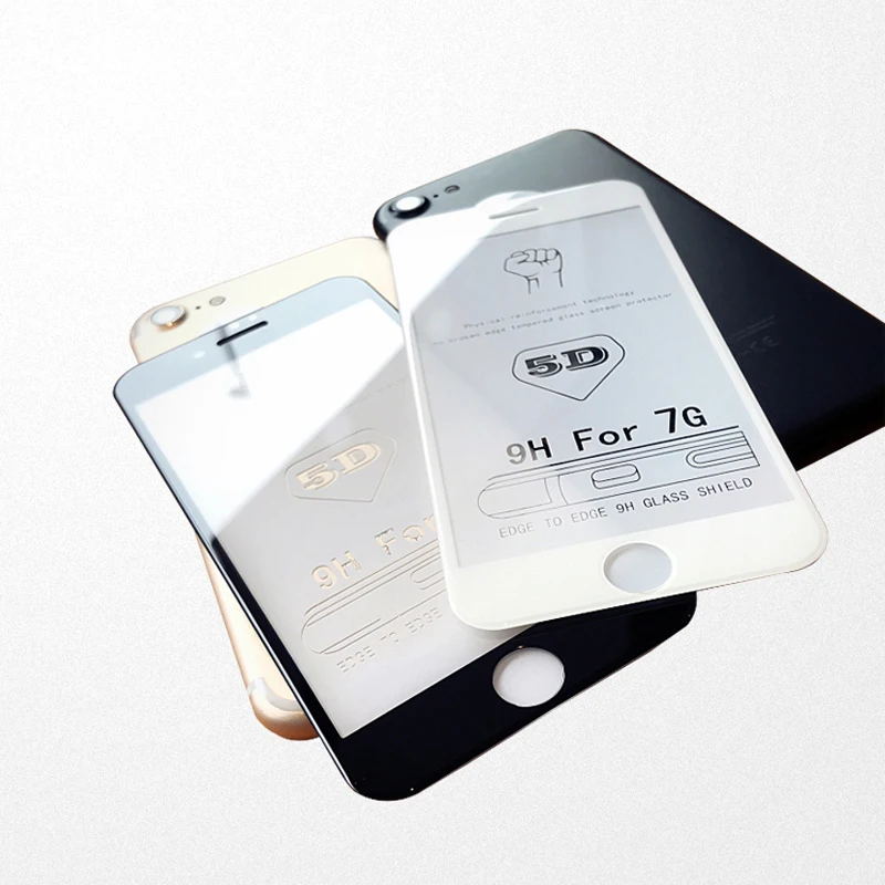 Новая 5D изогнутая Защитная пленка для экрана Защита iPhone 6 S plus 7 Edge полное покрытие