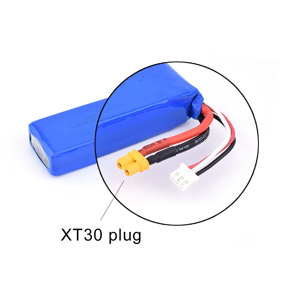 Оригинальный перезаряжаемый аккумулятор MJX Bugs B3 7 4 V 2300mAh 25C Li-po с разъемом XT30