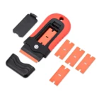 Скребок EHDIS для тонировки окон, виниловая пленка, керамический скребок для очистки стекла, 5 лезвий