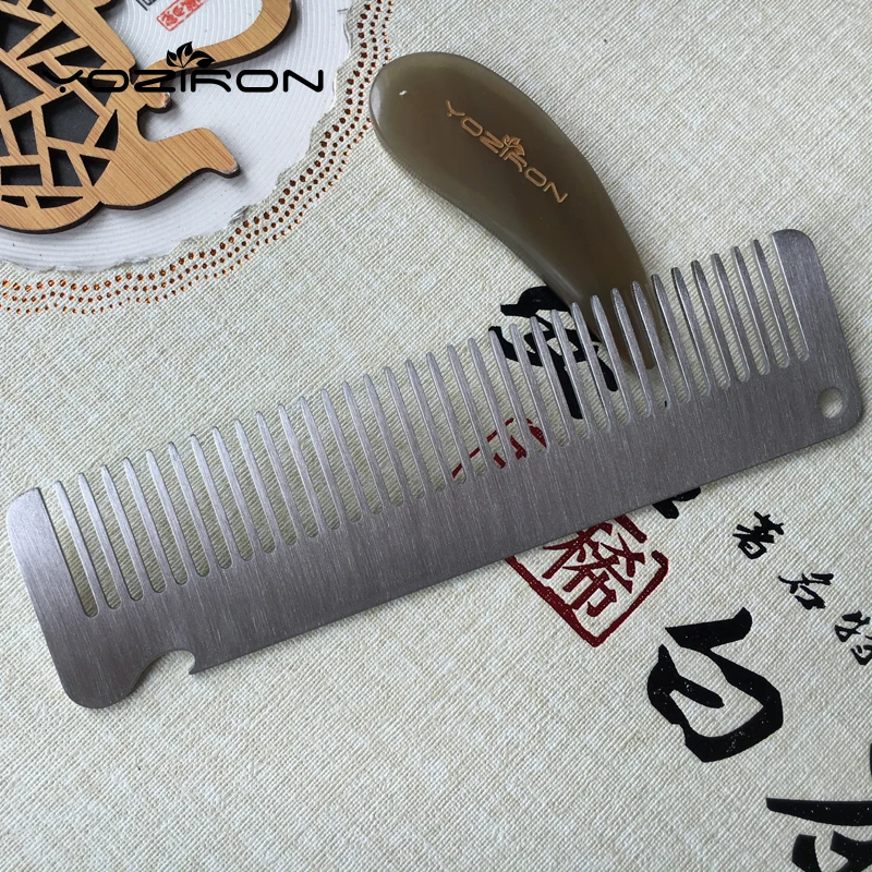 15*4 см Профессиональная мужская борода расческа Антистатическая нержавеющая