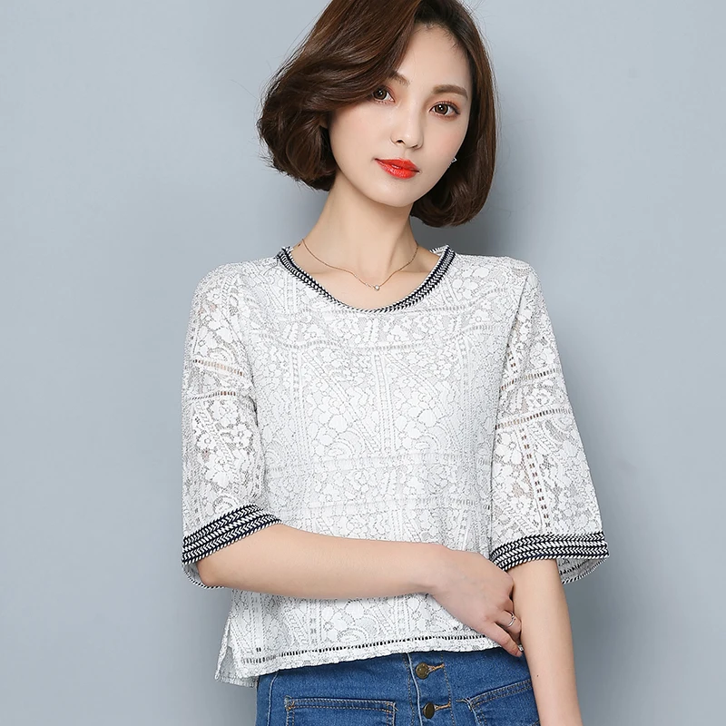 Новинка 2017 рукава темперамент Тонкий худые женщины блузка Топы корейской версии