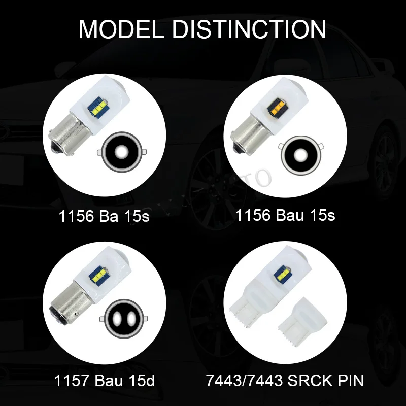 Apmatauto 2x45 w XBD светодиодных чипов 1157 светодиодный P21/5 Вт BAY15d фары дневного света DRL лампы для-jeeprenegade белого и красного цветов