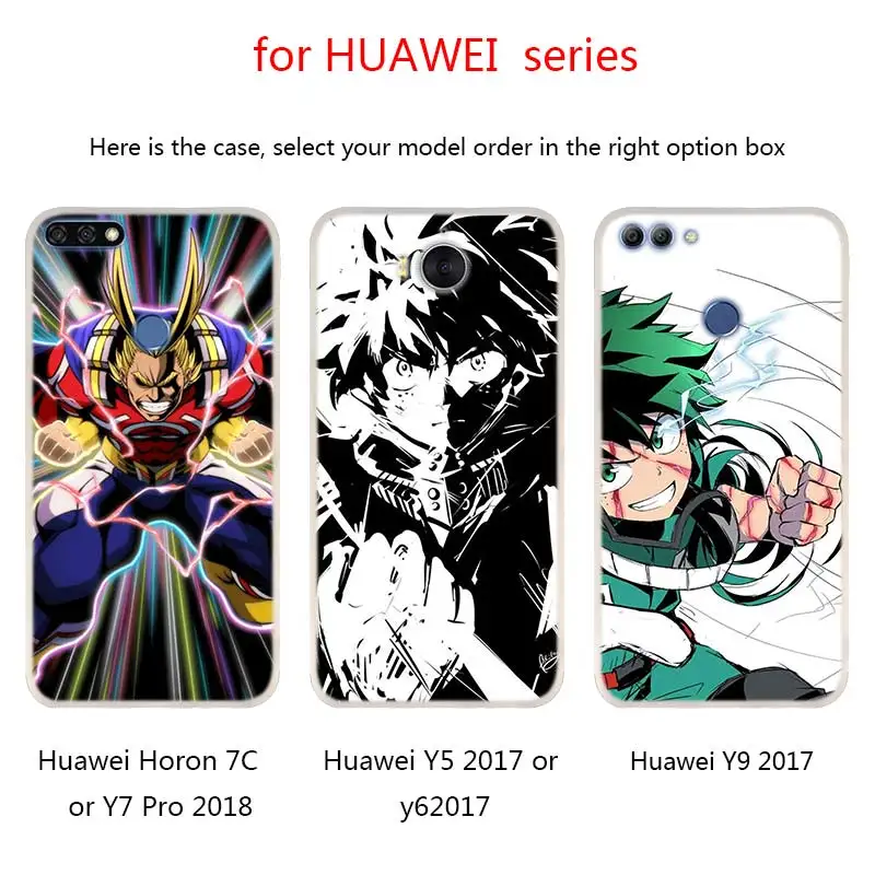Чехлы для телефонов с аниме Моя геройская Академия Huawei Mate 30 20 10 Lite Pro Мягкий