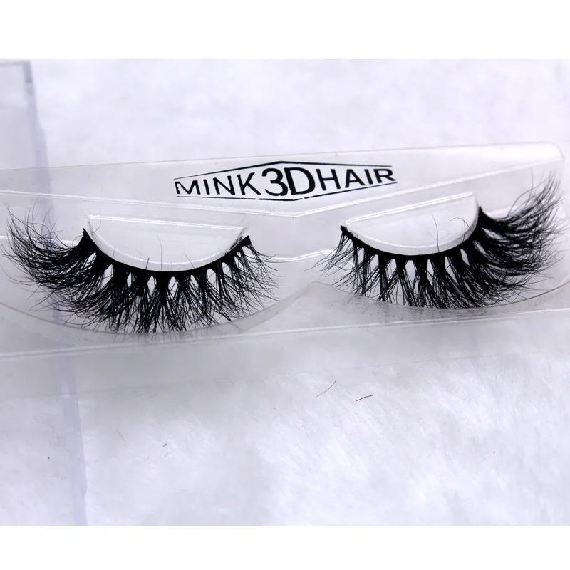 L023 3D mink hair Thick Long False Eyelashes Natural Fake Eye Lashes Professional Makeup Crossing Full Strip Wispy | Красота и