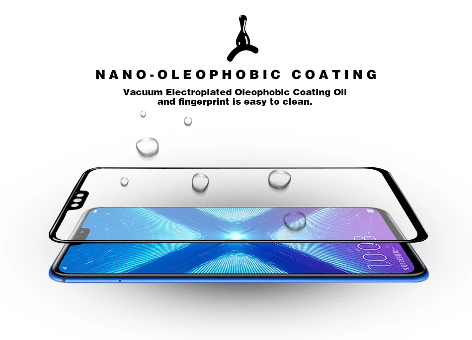 Honor 8X закаленное стекло для Honor View 10 Lite экран протектор полный охват Анти-взрыв защитная пленка Защита ЖК экрана противоударный