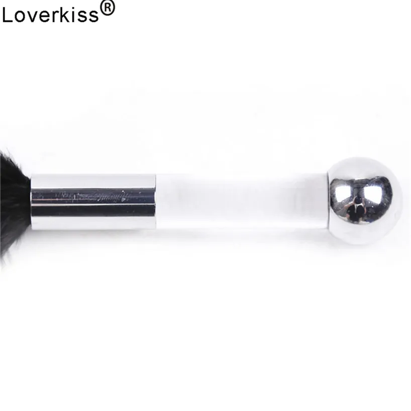 Двойная Анальная пробка Loverkiss Дразнилка с перьями для усиления возбуждения во