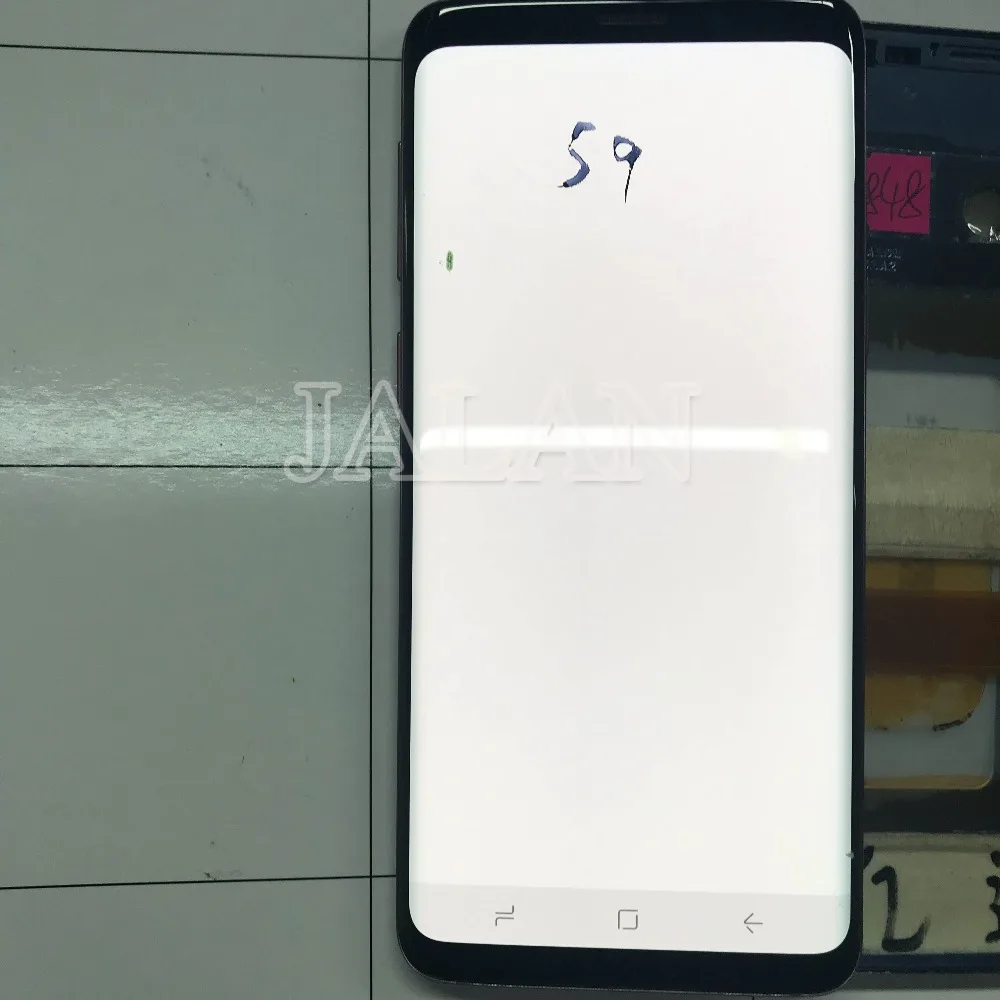 Краевой точечный ЖК-экран с рамкой для SM S9 s9p ЖК-дисплей сенсорный хорошо работает с черным точечным мобильным стеклом ремонт intall на телефоне
