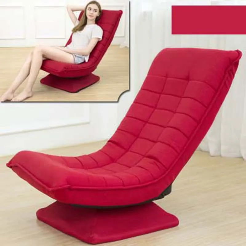 red Chpermore удобный ленивый диван складной креативный диван для отдыха в гостиной вращающийся татами японское кресло-кровать компьютерное кресло - Цвет: red