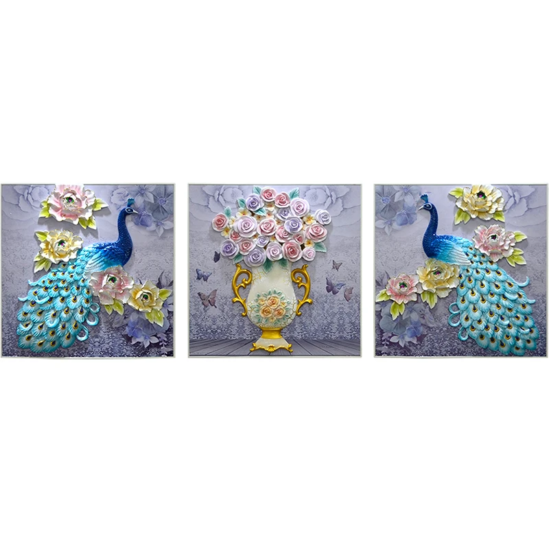 

Living Room Sofa Background Wall Decoration Painting Frameless Painting Three-Dimensional Relief Resin Painting