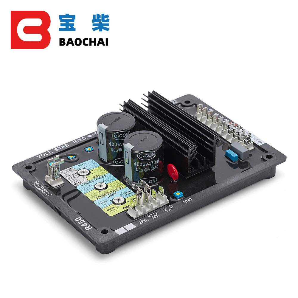 Автоматический регулятор напряжения AVR R450 бесщеточный 3 фазный стабилизатор для