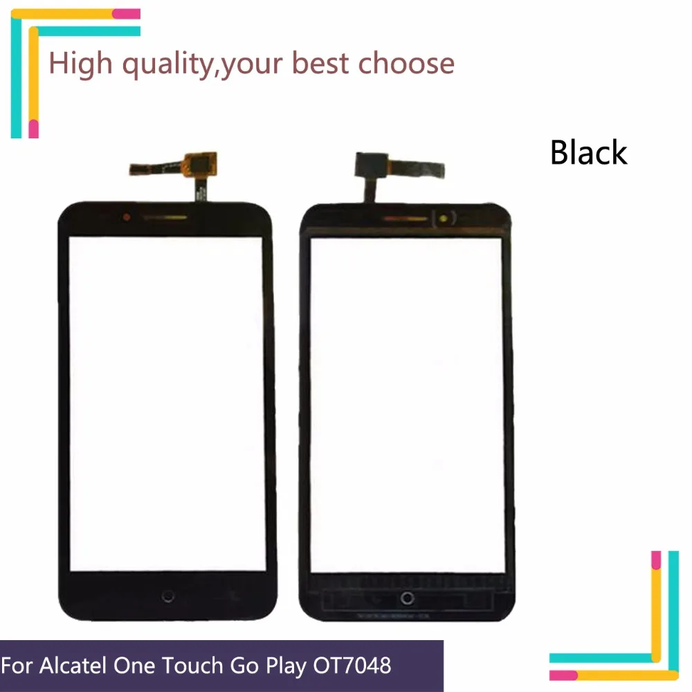 

10Pcs/lot For Alcatel One Touch Go Play OT 7048X 7048 OT7048X OT7048 Touch Screen Panel Sensor Digitizer Front Glass Touchscreen