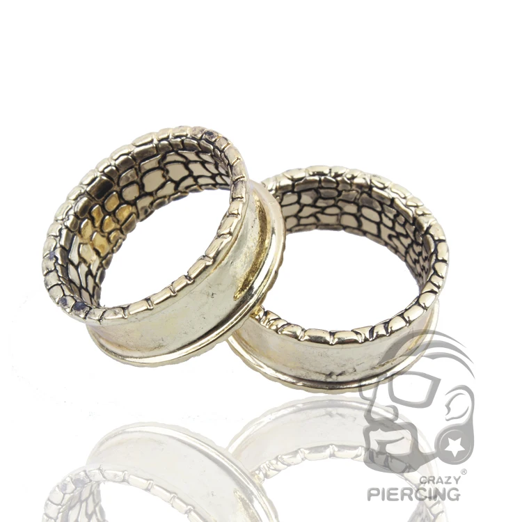 Латунные растяжки для ушей туннели тела затычки расширитель серьги измерители