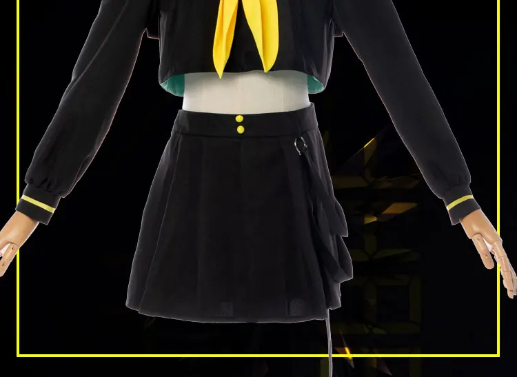 VOCALOID 2 Kagamine Rin/Len Косплей Костюм низший Превосходное платье униформа костюмы для Хэллоуина аниме одежда наряды COS