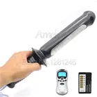 Электрошоковый массажер, волшебная палочка, вставные стержни, массажная палка точки G, большой фаллоимитатор, Электрический Стимулятор клитора, анальная секс-игрушкапробка