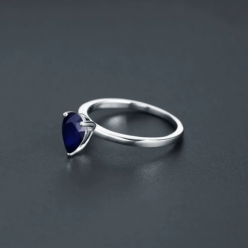 Женское кольцо с голубым сапфиром 1 29 карата | Украшения и аксессуары