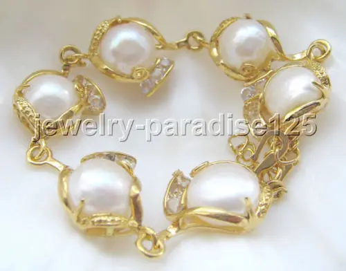 Fashion girl jewelry store &gt&gt Beautiful 8-8.5&quot 11MM White Freshwater Pearl Bracelet | Украшения и аксессуары