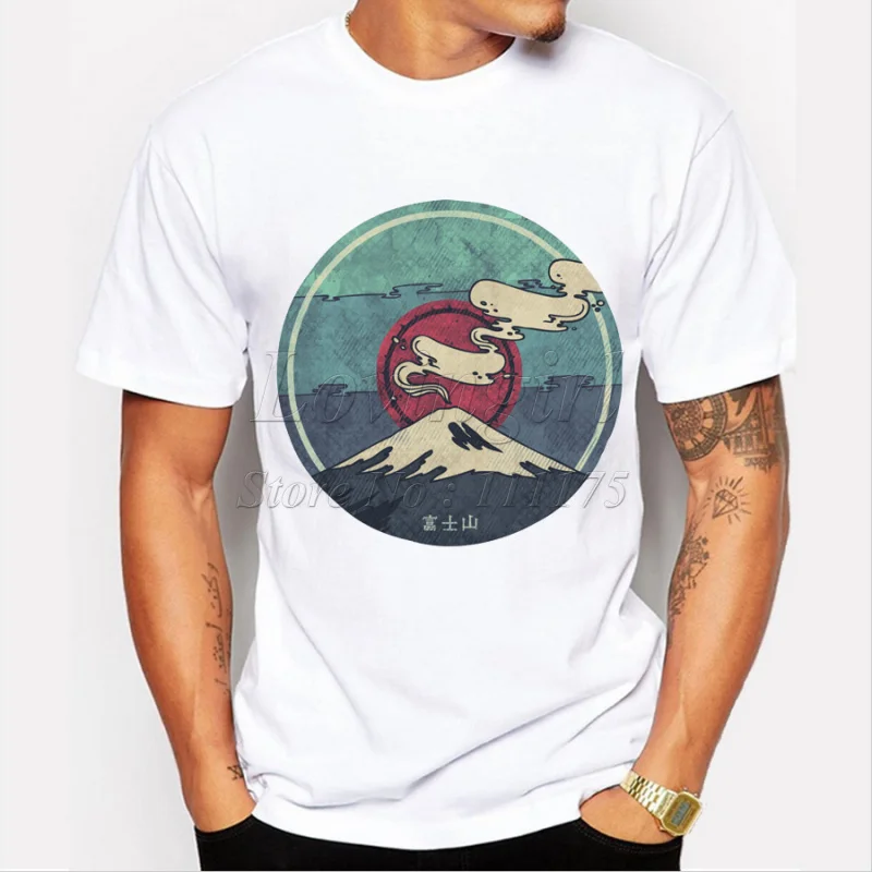 Новинка 2019 красивая футболка Fujiyama с принтом футболки Harajuku|tee shirt|print t-shirtshirt tee |