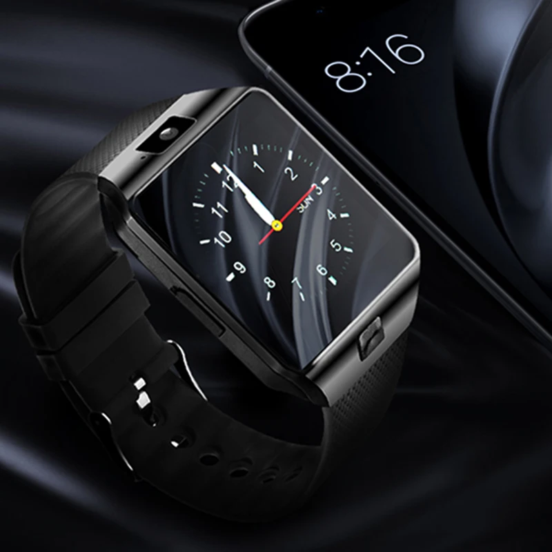 DZ09 Bluetooth Smart часы с Камера Сенсорный экран подключение Поддержка sim-карта TF |