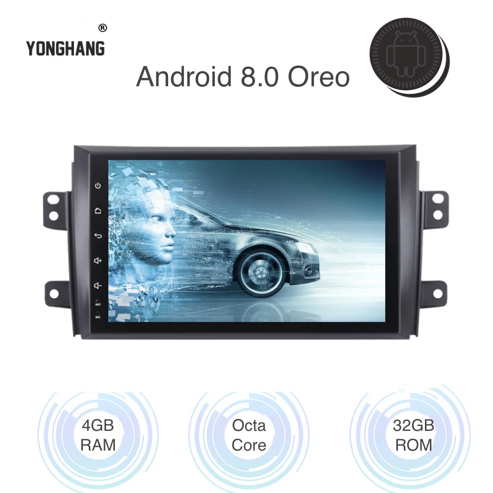Автомобильное радио GPS Android 8 0/7 1 для Suzuki SX4 мультимедиа 2006 2007 2008 2009 2010 2011 2.5D IPS экран