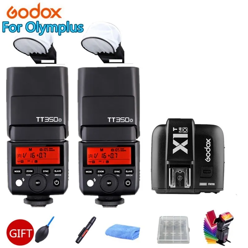 2X Godox TT350O TTL HSS1/8000S GN36 Camera Flash Speedlite for Olympus Panasonic DMC-GX85 DMC-G7 DMC-GF1 DMC-LX100 DMC-G85 | Электроника