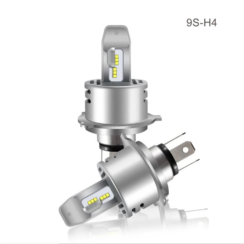 2 шт. Автомобильные фары ZES Chip H4 led H7 H11 9005 H1 9006 40 Вт 6000LM 9S дальнего света лампы Canbus
