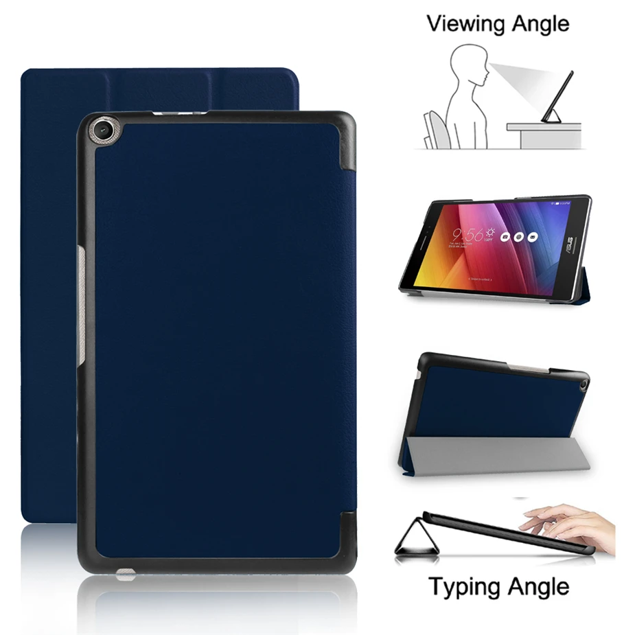 Трехслойный Магнитный смарт-чехол из полиуретановой кожи для Asus Zenpad 8 0 Z380 Z380C Z380KL