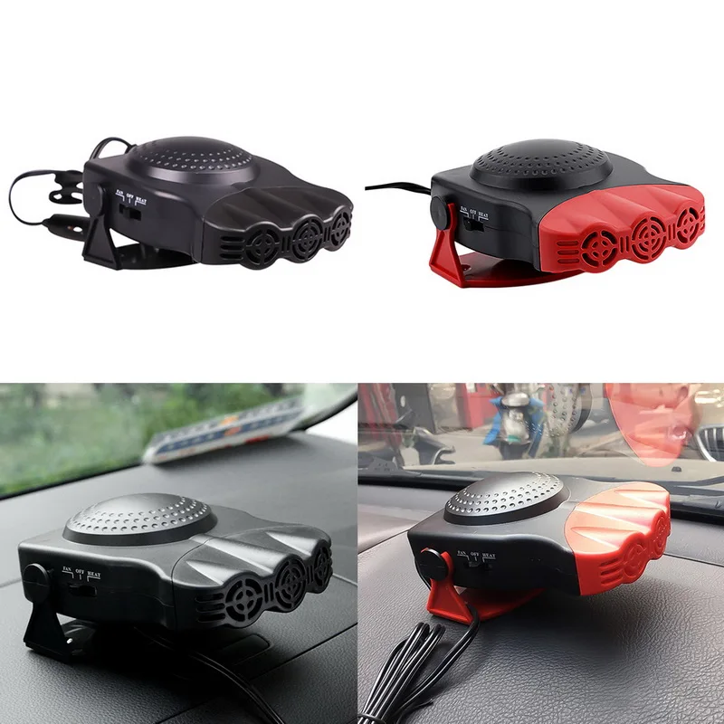 12V 150W 2 в 1 Автомобильный нагревательный вентилятор 3 воздуха на выходе ветрового