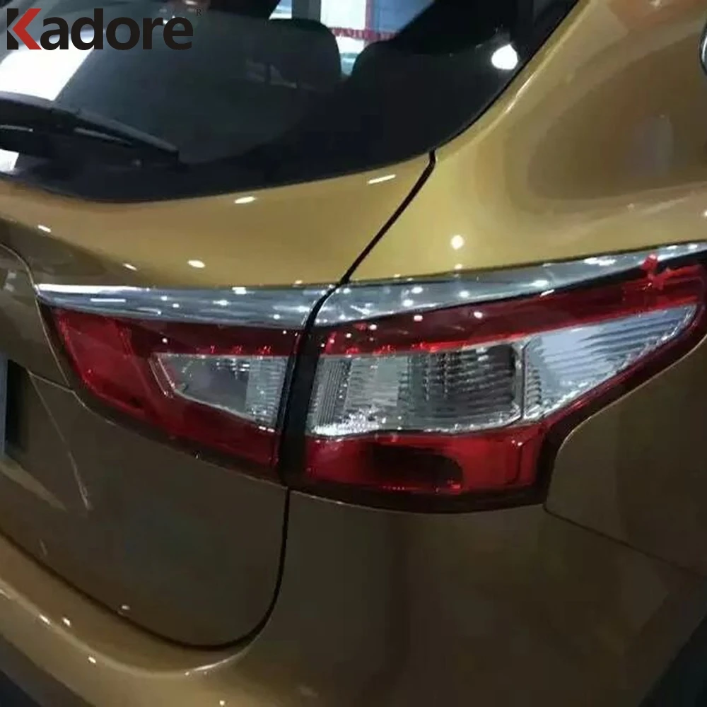 Для Nissan Qashqai 2015 2016 2017 ABS хром задний фонарь лампа для бровей полоса крышка