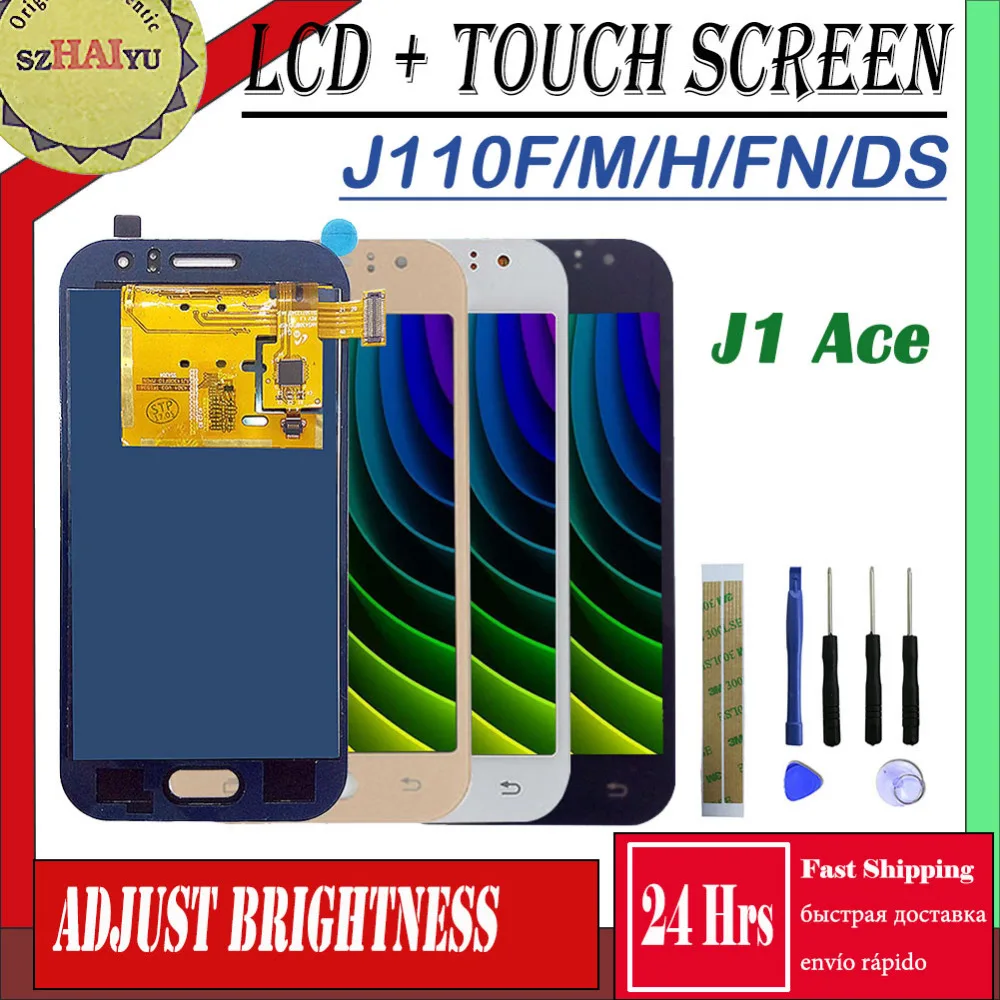 ЖК дисплей и сенсорный экран для Samsung Galaxy J1 Ace с регулировкой яркости J110 J110H J110FN J110F