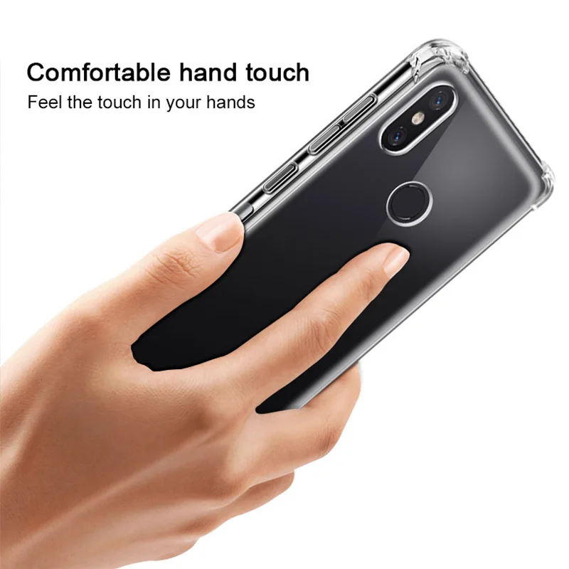 Anti-collision cover transparent TPU soft silicone protection case for Redmi 6 4 5 note 4X pro For xiaomi noet 2 3 MI5S plus |