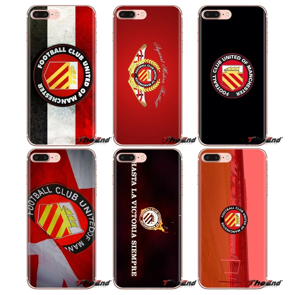 Silicone Phone Bag Case FC united of manchester Soccer Logo For Xiaomi Redmi 4A S2 Note 3 3S 4 4X 5 Plus 6 7 6A Pro Pocophone F1 |