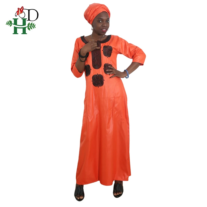 2019 африканская женская одежда длинный Африканский халат головные уборы ropa africana