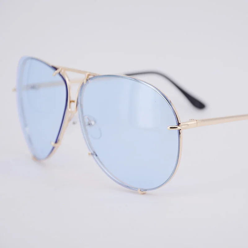Designer Pilot Sunglasses for Woman and Man Black Women's Fashion Rimless Eye Glasses sale in high quality with case Brown | Аксессуары