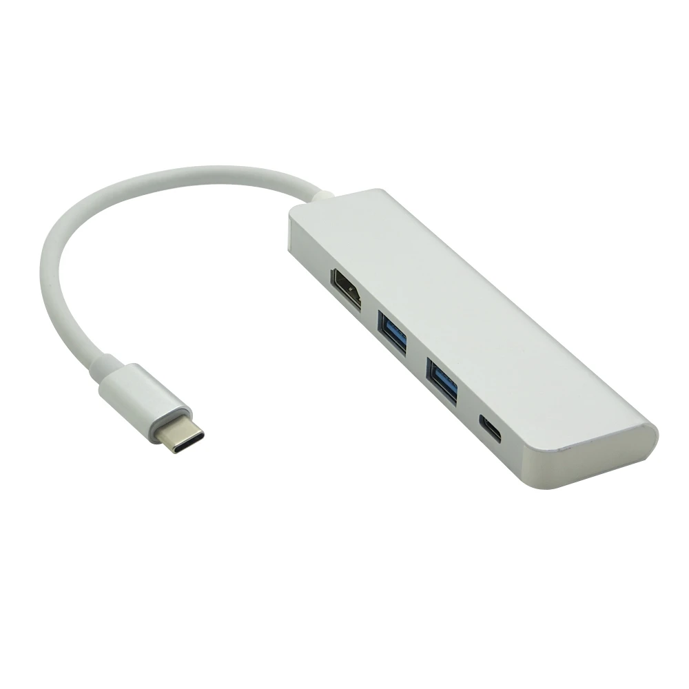 4 в 1 комбо USB-C USB 3 Type C концентратор с HDMI 4K + 2 порта 0 PD зарядный адаптер для MacBook Pro Air |