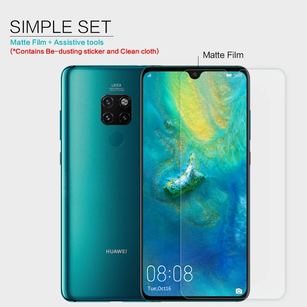 Прозрачная Матовая устойчивая к царапинам Защитная пленка NILLKIN для Huawei Mate 20