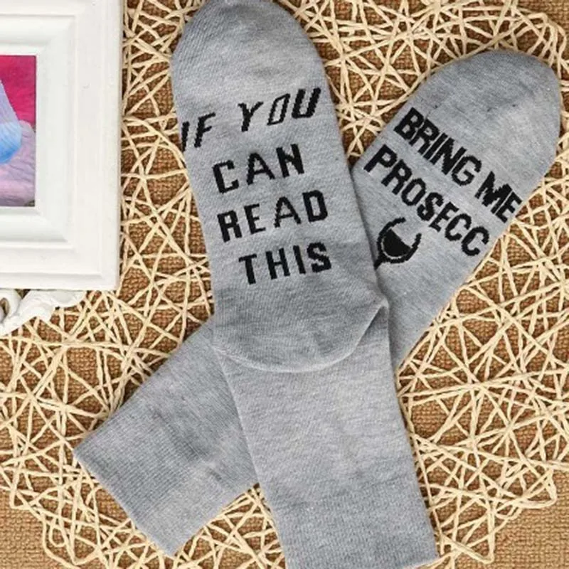 [WPLOIKJD] носки для влюбленных с надписью Bring Me a Tea Shhh! Calcetines унисекс смешные