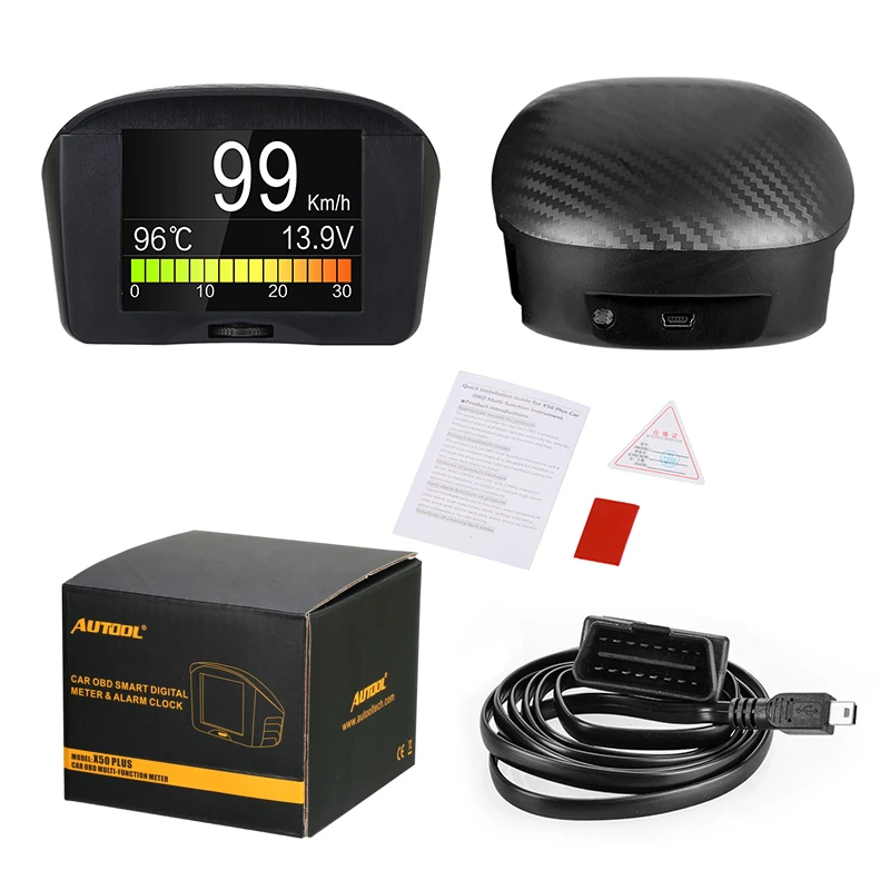 Мультифункциональный Автомобильный бортовой компьютер AUTOOL X50 Plus умный цифровой