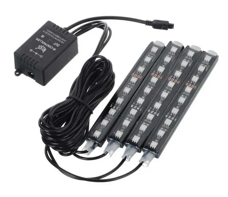 ExLED 10 Вт 12 В 4 шт. автомобильные RGB светодиодные полосы для стайлинга автомобиля