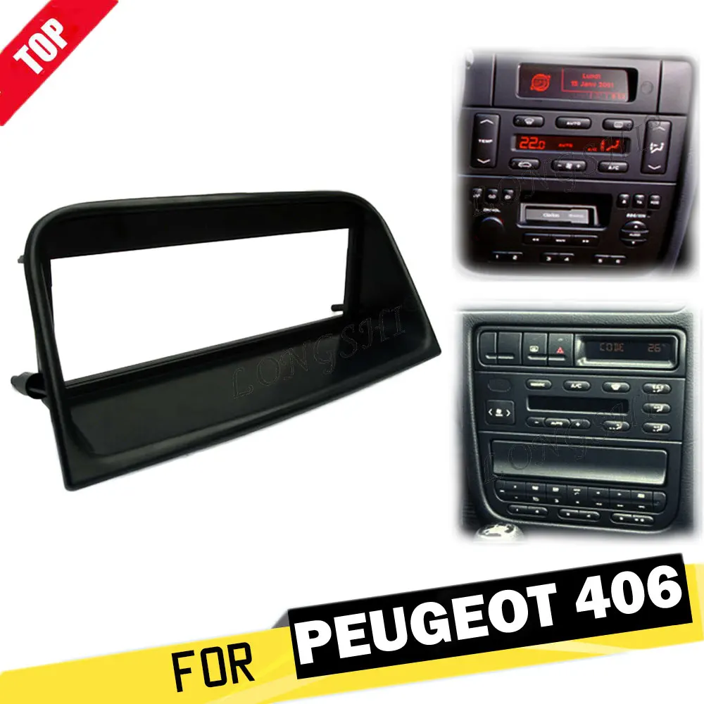 Радиоприемник LONGSHI 1 Din для Peugeot 406 стерео панель CD Facia Адаптер установки аудио DVD
