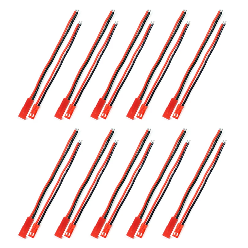 10 шт./лот JMT 20AWG мягкий силиконовый провод кабель батареи для DIY Мини FPV гоночный