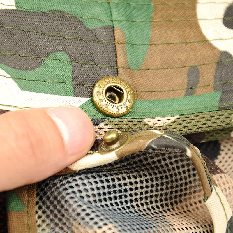 Уличная солнцезащитная шляпа военная рыболовная кепка с широкими полями и шалью