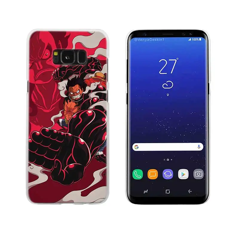 15 Чехол Sheli one piece Luffy прозрачный Note 10 9 pro, Жесткий Чехол для samsung Galaxy S4 S5 S6 S7 S8 S9 Plus Edge Mini s10 lite - Цвет: 15