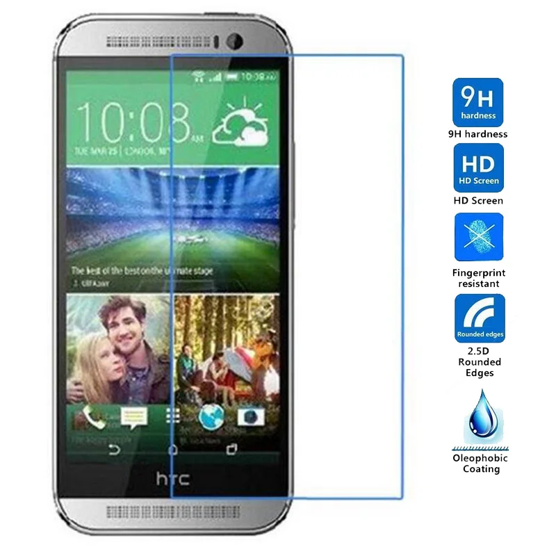 2 шт. закаленное стекло для HTC one mini Защитная пленка экрана защитное One M8 Mini2