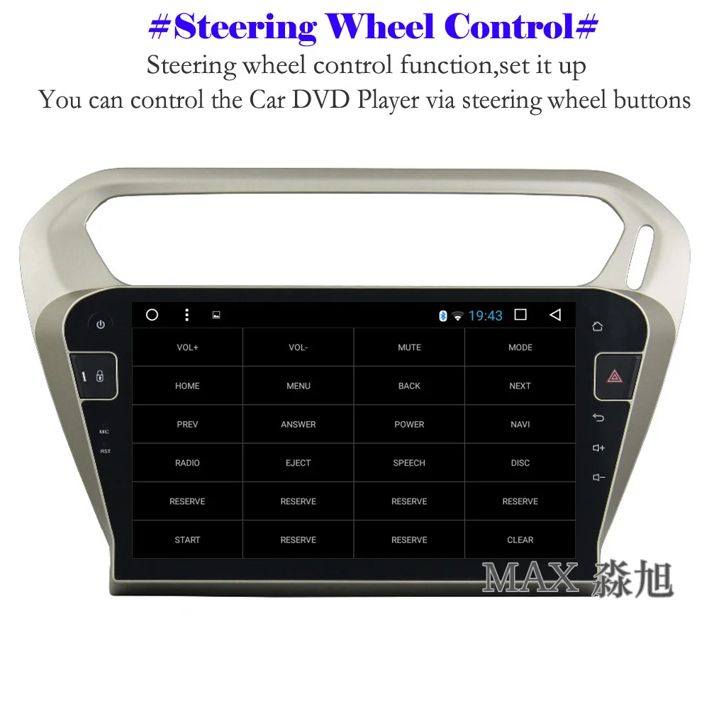 MAX Android 8 1 автомобильный dvd-плеер для Peugeot 301/Citroen Elysee 2014 2015 2016 Радио BT 3/4G WiFi SWC GPS