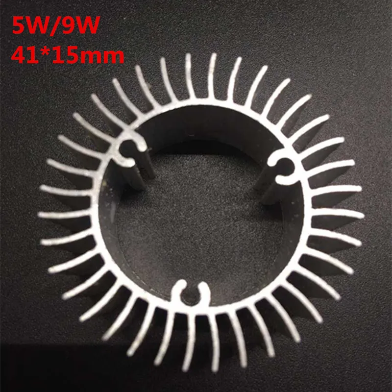 20 шт./лот светодиодный алюминиевый радиатор со светодиодом для 5 Вт 9 высокой