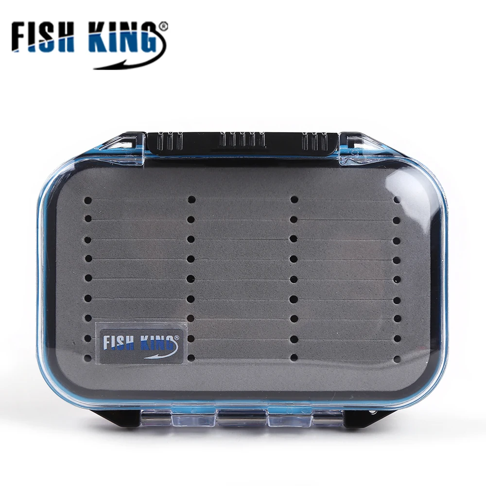 Рыбы король FISHKING 1 шт. Fly Box 10 см* 7 см Вес: 77 г-Ёмкость контейнером с наживкой плотность нахлыстом коробка для рыбной ловли, Рыбная ловля комплект
