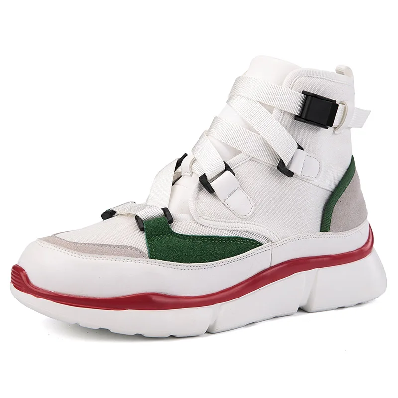 White and green Кроссовки для бега Повседневная модная уличная спортивная обувь дикий тренд спортивная обувь пара моделей Спортивная прогулочная обувь для бега - Цвет: White and green